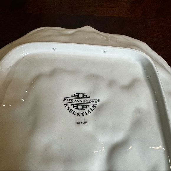 Fitz and Floyd Deer Santa Canape Dessert Serving Tray Platter Dish - Picture 6 of 9